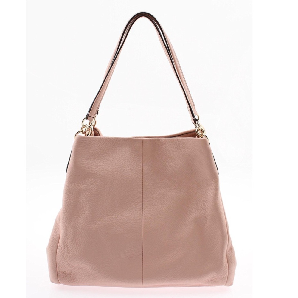 Coach Madison Phoebe Pink Leather Shoulder Bag Hobo Purse - Picture 2 of 16